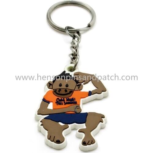 Made In China Top Quality Custom Design monkey pvc key fob