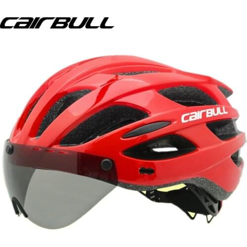 Mountain Road Dual-use Bicycle Helmet Removable Lens and Sun Visor Integrally-molded Safety Helmet MTB Sports Bicycle Equipment