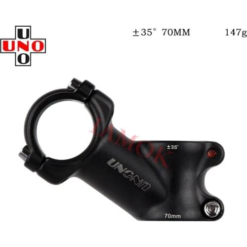 UNO AS-007N Bicycle Stem 7/17 Degree 60-130mm 31.8x28.6mm Iamok Ultra Light 3D Forging Stems Bike Parts