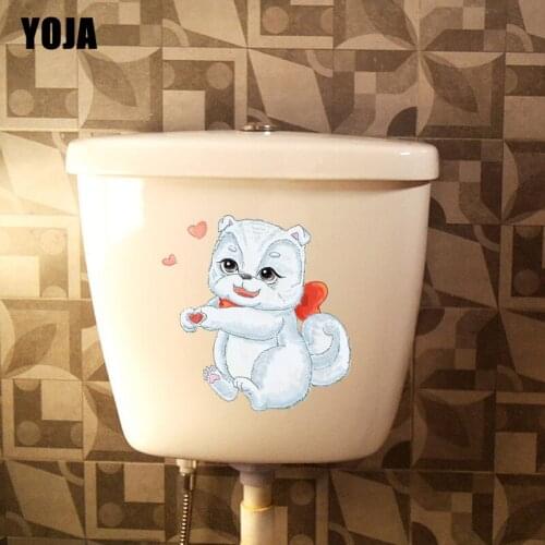 YOJA 24.1*25CM My Dog Wall Sticker Toilet Decal BedRoom Home Decor Love Heart T3-0609