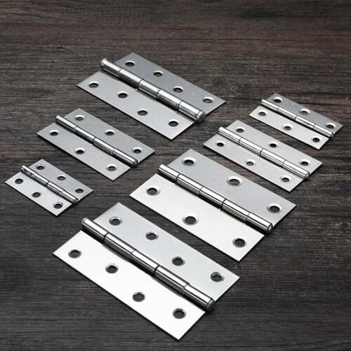 20 Pcs Small Cabinet Door Stainless Steel Flat Open Mini Mini Hinge 1 Inch 2 Inch 3 Inch Hinged Door and Window Hinge Hinge Box