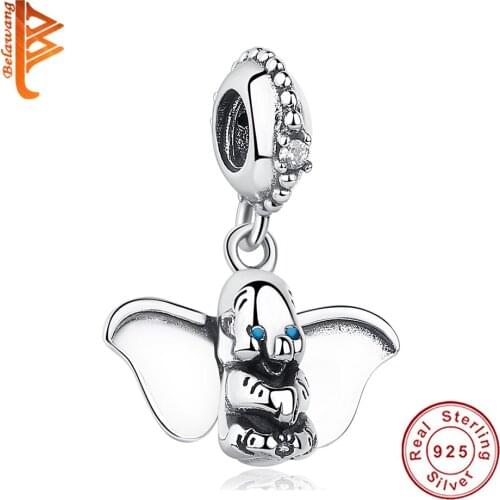 2019 Classic100% 925 Sterling Silver Beads Charm leader Pendant Charm Fit Original Pandora Charm Bracelet DIY Crystal Jewelry