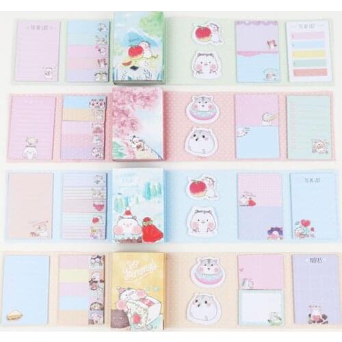 1pack/lot N Times Peach Hamster Notes Office Stationery Scrapbook Sticker Sticky Notes Memo