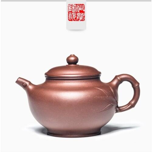 310ml Yixing famous all handmade purple clay tea pot Kung Fu Zisha tea kettle tea gift set custom authentic teapot