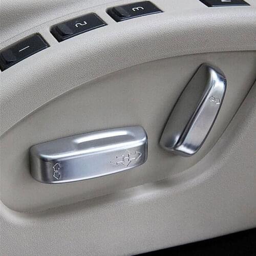4pcs Car Seat Adjustment Control Switch Button Cover Trim ABS Sequined Decoration For Volvo XC60 2009-2015 Car Styling