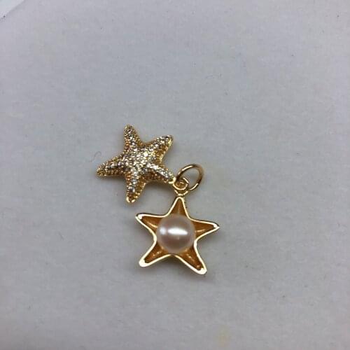 Starfish Cage Pendant Mountings Accessories Findings Jewelry Settings Parts for Pearls Beads Stones Jade Crystals Coral Agate