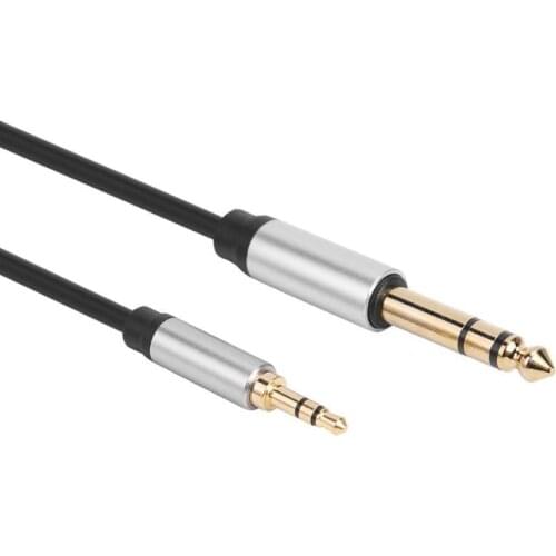 ALLOYSEED 3.5mm to 6.35mm Male to Male Adapter AUX Cable 3.5 Jack Audio Extension Cable 6.35 Jack Connector For Mixer Amplifier
