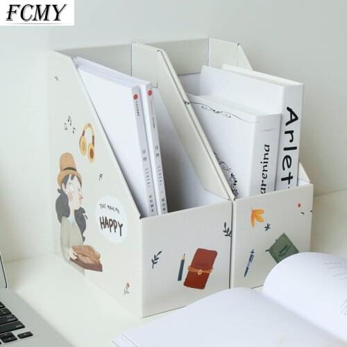 Paper File Folder Storage Box Office Supplies Shelf Shelves Student Desktop Bookshelf Book Stand Supplies Desk Accessories