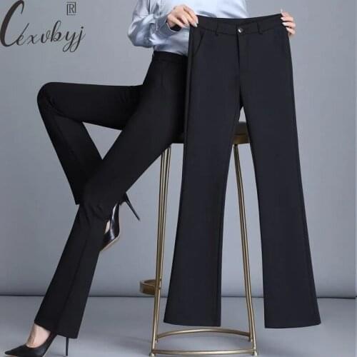 Cexvbyj Women's Straight Trousers