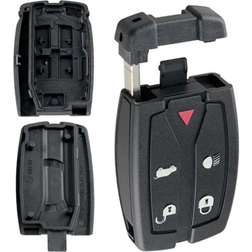 5 Buttons Remote Key Blade Fob Shell Case Fit for Land Rover Freelander 2