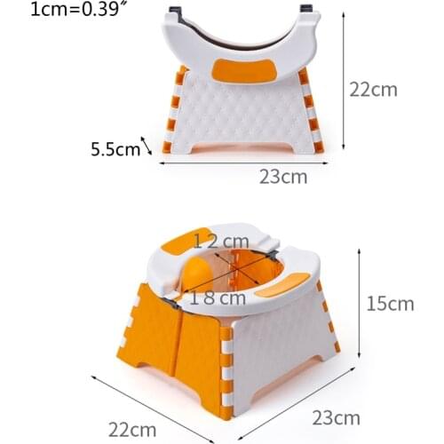 Baby Potty Training Seat Kids Toddler Outdoor Portable Folding Toilet Urinal Pot