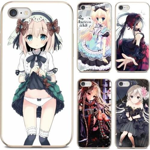 For Samsung Galaxy A10 A40 A50 A70 A3 A5 A7 A9 A8 A6 Plus 2018 2015 2016 2017 Silicone Housing Fan loli lolita fashion long hair