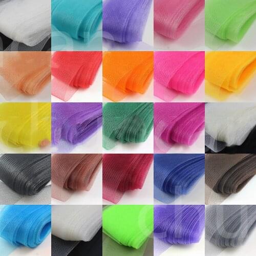 22meters 5cm Polyester Stretch Elastic Mesh Organza Fabric Ribbon Trim DIY Christmas Accessories Dance Wedding Dress Skirt Hem