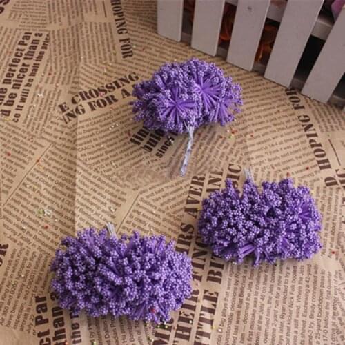 144PCS,Artificial Floral Foam PE Dried Lavender,Babys Breath,Leek Flower,Scrapbooking,Wedding Decorations For Garland,Box Candy
