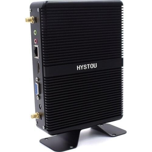 HYSTOU Fanless Mini PC Windows 10 i5 4200U i3 6006U Barebone Micro Computer i5 6200U 7267U Desktops Minipc HDMI VGA