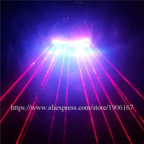 Fashion Blue Led Luminous Red Laser Man Glasses Party Christmas Halloween Laserman Glasses For Laser Show
