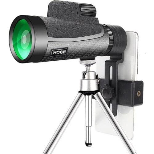 12x50 High Power Monocular Compact Spotting Scope With Tripod Phone Clip Adapter For Bird Watching Camping Hiking Telescope
