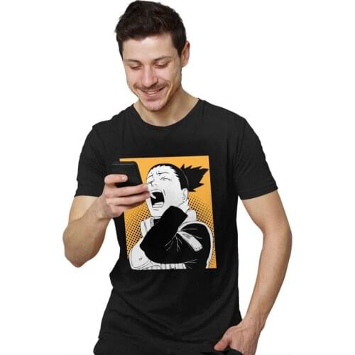 Mens Anime Manga T Shirt Short Sleeve Cotton Tshirt Trendy T-shirt Graphic Simwill Tee Tops Plus Size Apparel