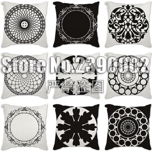 45*45cm Cushion Covers Mediterranean Style wave Decor Home Decor Pillowcase para sofa geometry Decorativos Pillow Covers