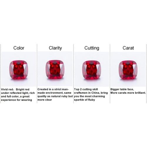 New Arrived Certified Perfect Cut Fancy Shape Red Color Lab Ruby Stone For Rings Pierre Precieuse احجار كريمة اصلية
