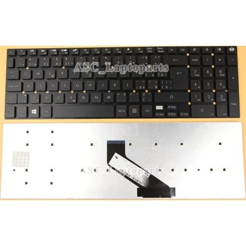 New Czech Slovakian Keyboard for Gateway NV55S07u NV56R NV56R06u NV57H NV57H45u NV57H46u Black, No Frame