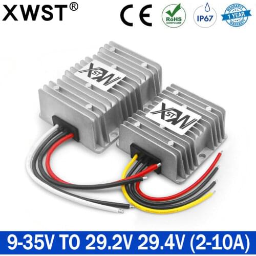 DC DC Constant Current Battery 9-35V 12v 24v 28V to 24V Lead Battery Charger to 29.2V 29.4V 2A 3A 4A 6A 8A for Dual-battery