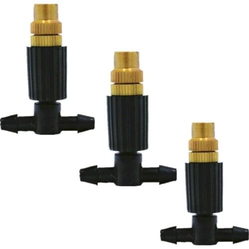 Brass Misting Sprinkler With 3/8inch Lock Tee For Home Watering Adjustable Nozzle Micro Irrigation Dripper Sprayer M104