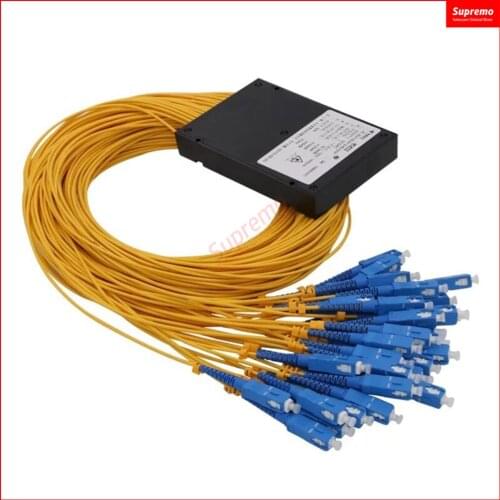 SC/ UPC2.0mm 1x64 PLC Fiber Optic Splitter Cassett Fiber Optical Splitter or ABS PLC Splitter Single Mode SC FC LC ST Connector