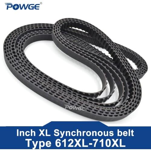 POWGE XL Timing belt 250/252/256/260/264 Width 025 037 Teeth 125 126 128 130 132 Synchronous Belt 250XL 252XL 256XL 260XL 264XL
