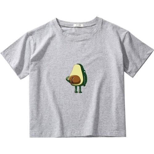 Strange Fruit Printed Women Summer Crop Tees Breathable Cotton Top Girl O-Neck T-Shirt Kids Short Sleeve Casual Short Tops