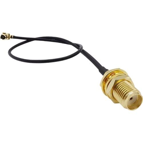 1Pcs IPX IPEX U.FL Female to SMA Female Jack Bulkhead Connector 1.13 mm Coaxial Pigtail WiFi Antenna Cord Cable