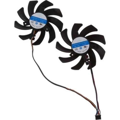 2pcs/set New CF9010H12S RX 480/470 VGA GPU Cooler Graphics Fan For XFX R9 390X/390 8G RX480 RX470 Video Card Cooling