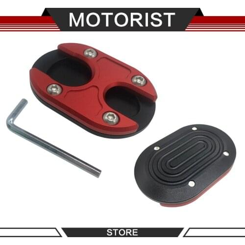 For ADV 150 ADV150 2019-2020 Motorcycle CNC Side Stand Moto Bike Kickstand Non-slip Plate Side Extension Support Foot Pad Base