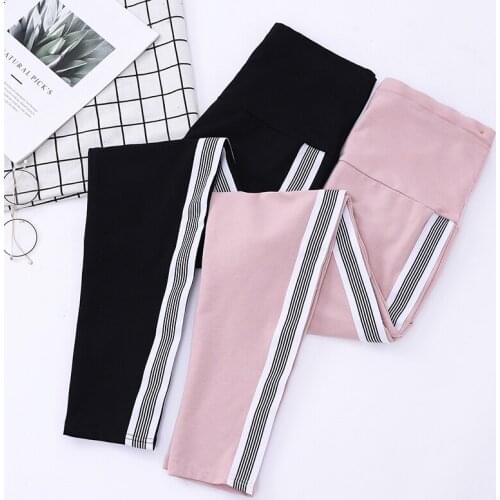 1839# Elastic Waist Adjustabe Band Belly Maternity Pants Spring Autumn Fashion Pants Clothes for Pregnant Women Sports Pregnancy