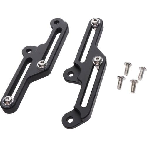 Black Universal Metal Motorcycle Windscreen Adjusters Kit For Honda NC700X NC750X 2012-2015