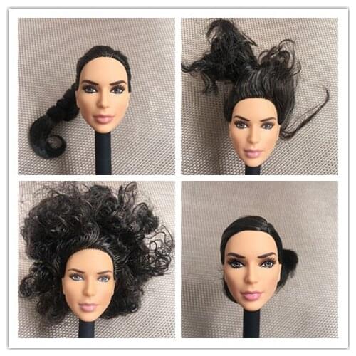 Wonder Lady Rare Original Doll Head Princess Doll Head Girl DIY Dressing Hair Toys Kids Makeup DIY Toy Girl Birthday Gift