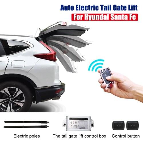 Car Accessories Sensor ElectricTail Gate Lift For Hyundai Santa Fe 2015 2016 One Foot Activated Trunk Boot Auto Kick Sensor Rear