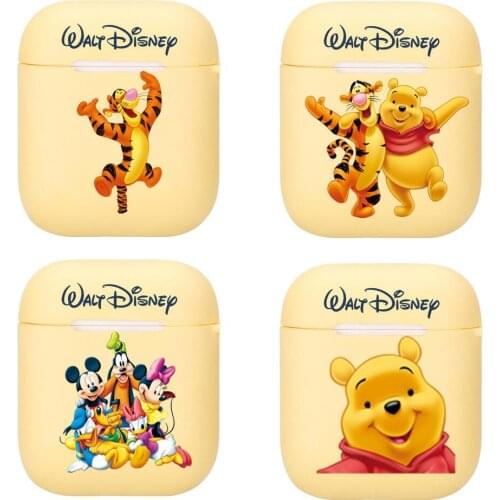 Disney Friends Mickey Minnie Mouse Silicone Case For Apple Airpods 1/2 Cover Protective Earphone Case Headphones Cases Protectiv