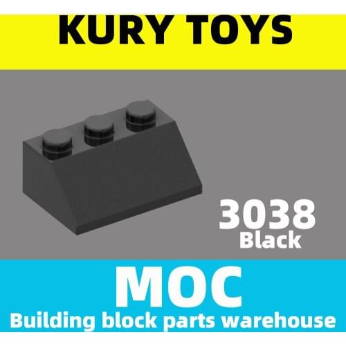 Kury Toys DIY MOC For 3038 100pcs Building block parts For Slope 45 2 x 3 For toy brick