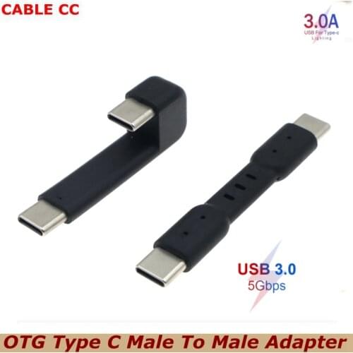 New USB Type-C to Type-C Male Charging Data OTG 360-Degree Mobile Phone U Disk Headset Adapter for N2 Sound Card