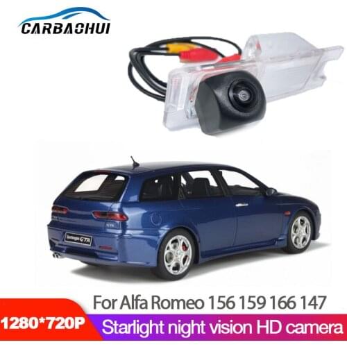 HD Night Vision 1280x720P Fisheye Rear View Camera For Alfa Romeo 156 159 166 147 Car Vehicle Reverse Parking Accessories