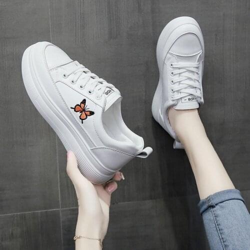 Fashion sneakers Womens Vulcanize Shoes Casual Classic PU Shoes Women Casual White Shoes Sneakers platform shoes