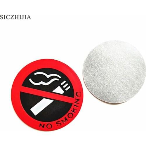 Round rubber no smoking sign for Nissan Teana X-Trail Qashqai Livina Sylphy Tiida Sunny March Murano Geniss,Juke,Almera