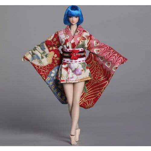 Presale 1/12 scale female soldier kimono costume model suitable for 6 inch TBLeague action figure body accessories