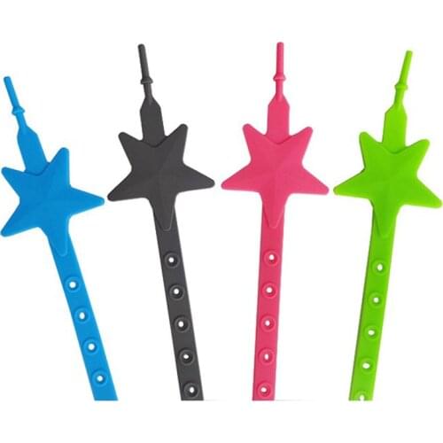 Non-toxic Baby Star Pacifier Chain Strap Silicone Stroller Hook Baby Stroller