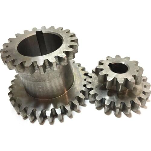 New 2Pcs/Set Cj0618 Teeth T29Xt21 T20Xt12 Dual Dears Metal Lathe Gear Duplicate Gear Double Gear