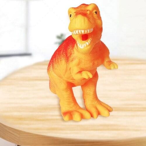 New Pet Dog Squeaky Toys Puppy Chew Toy Rubber Dinosaur Toys Molar Toy For Small Medium Dog Supplies Lovely Fun Pets Plaything