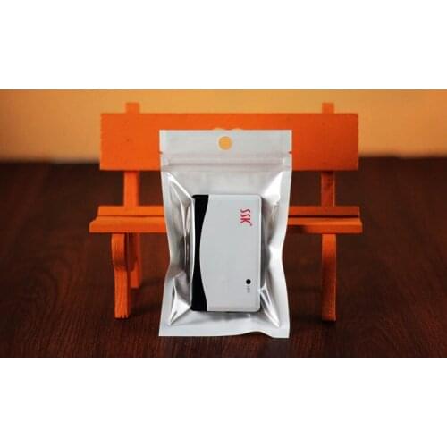 Wholesale 10cm*22cm White / Clear Self Seal Zipper Plastic Retail Packaging Pack Bag Ziplock Storage Bag Package With Hang Hole