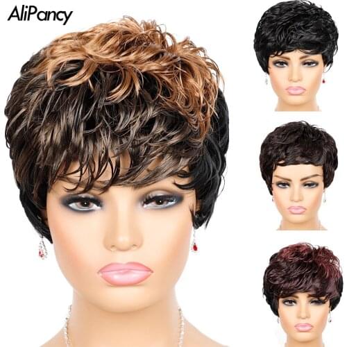 Trend Way Kinky Stright Woft Hair Weave Ombre 16 18 20Inches Machine Double Weft Synthetic Bundles Hair Extensions Fashion New