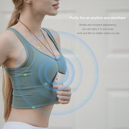 New for Promotion Portable Mini Hanging Neck Air Purifier Household Negative Ion Purifier Necklace Formaldehyde Removal PM2.5